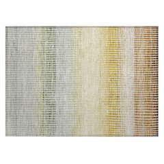 Machine Washable Indoor/Outdoor Chantille ACN2313 Orange 1'8" x 2'6" Rug
