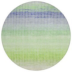 Machine Washable Indoor/Outdoor Chantille ACN2313 Orange 8' x 8' Round Rug