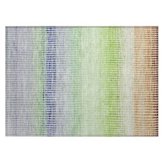 Machine Washable Indoor/Outdoor Chantille ACN2313 Orange 1'8" x 2'6" Rug