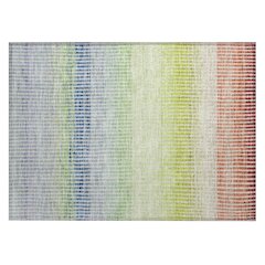 Machine Washable Indoor/Outdoor Chantille ACN2313 Orange 1'8" x 2'6" Rug