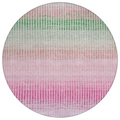 Machine Washable Indoor/Outdoor Chantille ACN2313 Purple 8' x 8' Round Rug