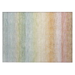 Machine Washable Indoor/Outdoor Chantille ACN2313 Orange 1'8" x 2'6" Rug