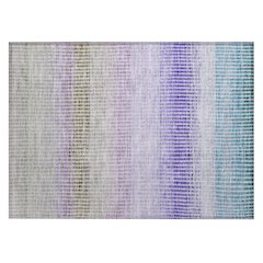 Machine Washable Indoor/Outdoor Chantille ACN2313 Teal 1'8" x 2'6" Rug