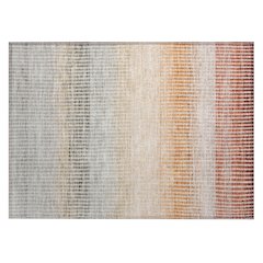 Machine Washable Indoor/Outdoor Chantille ACN2313 Orange 1'8" x 2'6" Rug