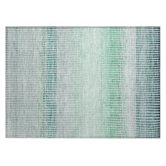 Machine Washable Indoor/Outdoor Chantille ACN2313 Teal 1'8" x 2'6" Rug