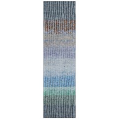 Machine Washable Indoor/Outdoor Chantille ACN2314 Blue 2'3" x 7'6" Runner Rug