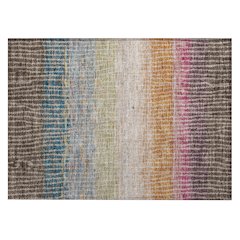 Machine Washable Indoor/Outdoor Chantille ACN2314 Brown 1'8" x 2'6" Rug