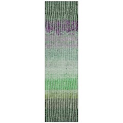 Machine Washable Indoor/Outdoor Chantille ACN2314 Green 2'3" x 7'6" Runner Rug