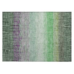 Machine Washable Indoor/Outdoor Chantille ACN2314 Green 1'8" x 2'6" Rug
