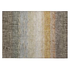 Machine Washable Indoor/Outdoor Chantille ACN2314 Brown 1'8" x 2'6" Rug
