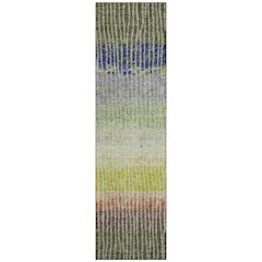 Machine Washable Indoor/Outdoor Chantille ACN2314 Green 2'3" x 7'6" Runner Rug