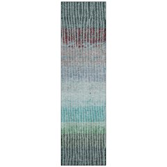 Machine Washable Indoor/Outdoor Chantille ACN2314 Teal 2'3" x 7'6" Runner Rug
