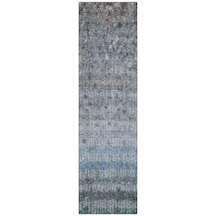 Machine Washable Indoor/Outdoor Chantille ACN2315 Blue 2'3" x 7'6" Runner Rug