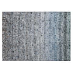 Machine Washable Indoor/Outdoor Chantille ACN2315 Blue 1'8" x 2'6" Rug