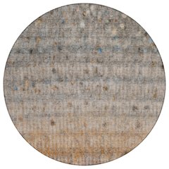 Machine Washable Indoor/Outdoor Chantille ACN2315 Gray 8' x 8' Round Rug