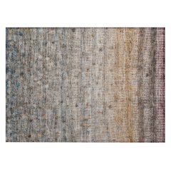 Machine Washable Indoor/Outdoor Chantille ACN2315 Gray 1'8" x 2'6" Rug