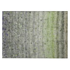 Machine Washable Indoor/Outdoor Chantille ACN2315 Green 1'8" x 2'6" Rug
