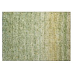 Machine Washable Indoor/Outdoor Chantille ACN2315 Green 1'8" x 2'6" Rug