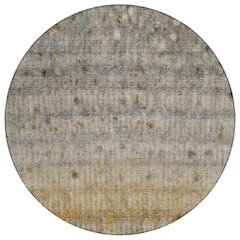 Machine Washable Indoor/Outdoor Chantille ACN2315 Brown 8' x 8' Round Rug