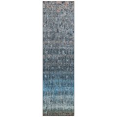 Machine Washable Indoor/Outdoor Chantille ACN2316 Blue 2'3" x 7'6" Runner Rug
