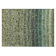 Machine Washable Indoor/Outdoor Chantille ACN2316 Green 1'8" x 2'6" Rug