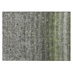 Machine Washable Indoor/Outdoor Chantille ACN2316 Green 1'8" x 2'6" Rug