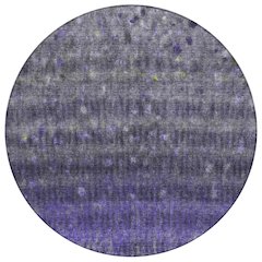 Machine Washable Indoor/Outdoor Chantille ACN2316 Purple 8' x 8' Round Rug