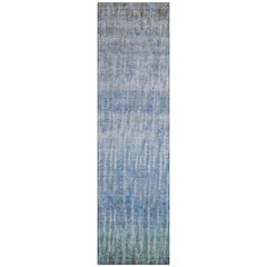 Machine Washable Indoor/Outdoor Chantille ACN2317 Blue 2'3" x 7'6" Runner Rug