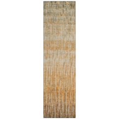 Machine Washable Indoor/Outdoor Chantille ACN2317 Orange 2'3" x 7'6" Runner Rug
