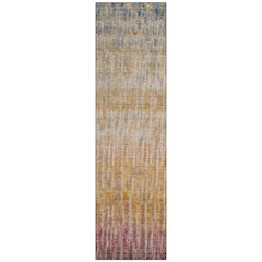 Machine Washable Indoor/Outdoor Chantille ACN2317 Orange 2'3" x 7'6" Runner Rug