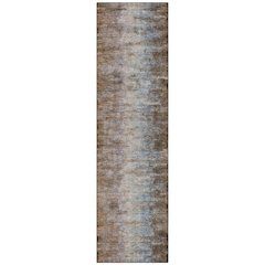 Machine Washable Indoor/Outdoor Chantille ACN2318 Brown 2'3" x 7'6" Runner Rug