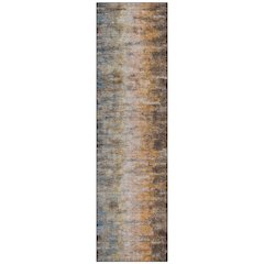 Machine Washable Indoor/Outdoor Chantille ACN2318 Brown 2'3" x 7'6" Runner Rug