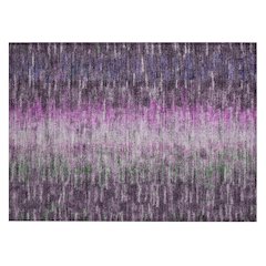 Machine Washable Indoor/Outdoor Chantille ACN2318 Purple 1'8" x 2'6" Rug