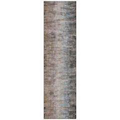 Machine Washable Indoor/Outdoor Chantille ACN2318 Gray 2'3" x 7'6" Runner Rug