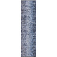 Machine Washable Indoor/Outdoor Chantille ACN2318 Blue 2'3" x 7'6" Runner Rug