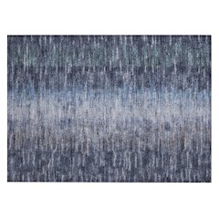Machine Washable Indoor/Outdoor Chantille ACN2318 Blue 1'8" x 2'6" Rug