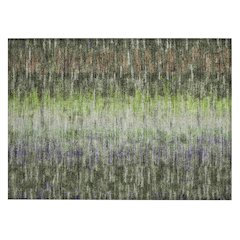 Machine Washable Indoor/Outdoor Chantille ACN2318 Green 1'8" x 2'6" Rug