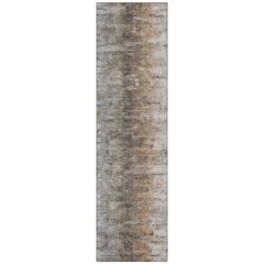 Machine Washable Indoor/Outdoor Chantille ACN2319 Brown 2'3" x 7'6" Runner Rug