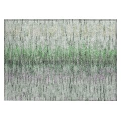 Machine Washable Indoor/Outdoor Chantille ACN2319 Green 1'8" x 2'6" Rug