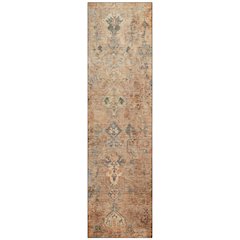 Machine Washable Indoor/Outdoor Chantille ACN2320 Orange 2'3" x 7'6" Runner Rug