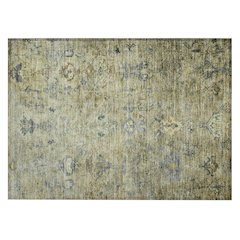Machine Washable Indoor/Outdoor Chantille ACN2320 Green 1'8" x 2'6" Rug