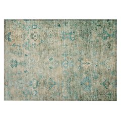 Machine Washable Indoor/Outdoor Chantille ACN2320 Teal 1'8" x 2'6" Rug