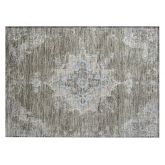Machine Washable Indoor/Outdoor Chantille ACN2321 Brown 1'8" x 2'6" Rug