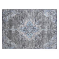 Machine Washable Indoor/Outdoor Chantille ACN2321 Gray 1'8" x 2'6" Rug