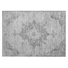 Machine Washable Indoor/Outdoor Chantille ACN2321 Gray 1'8" x 2'6" Rug