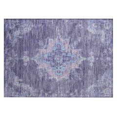 Machine Washable Indoor/Outdoor Chantille ACN2321 Purple 1'8" x 2'6" Rug