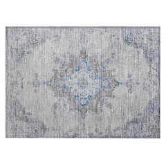 Machine Washable Indoor/Outdoor Chantille ACN2321 Gray 1'8" x 2'6" Rug
