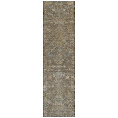 Machine Washable Indoor/Outdoor Chantille ACN2322 Brown 2'3" x 7'6" Runner Rug