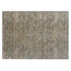 Machine Washable Indoor/Outdoor Chantille ACN2322 Brown 1'8" x 2'6" Rug