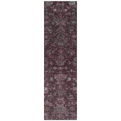 Machine Washable Indoor/Outdoor Chantille ACN2322 Red 2'3" x 7'6" Runner Rug
